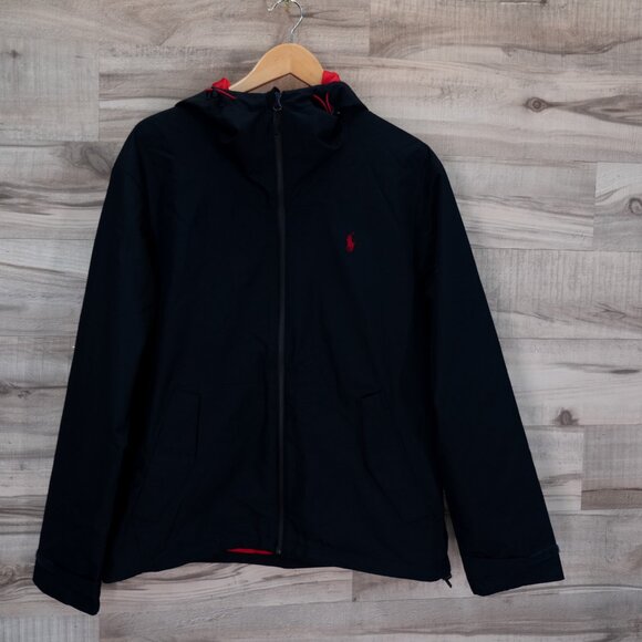 Polo Ralph Lauren MEN’S Portland Full-Zip Hooded Jacket, NAVY BLUE - Picture 1 of 9